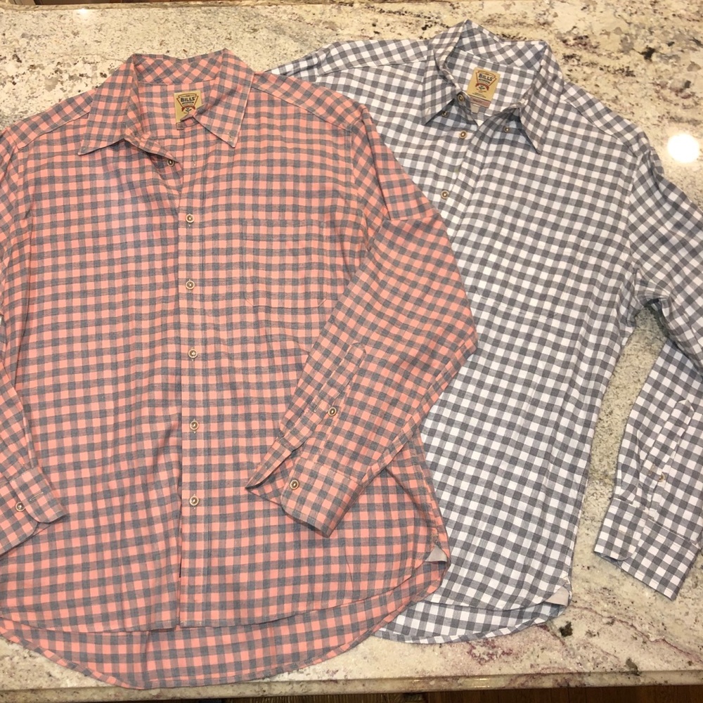 BUNDLE 2 Bills Khakis long sleeve button down